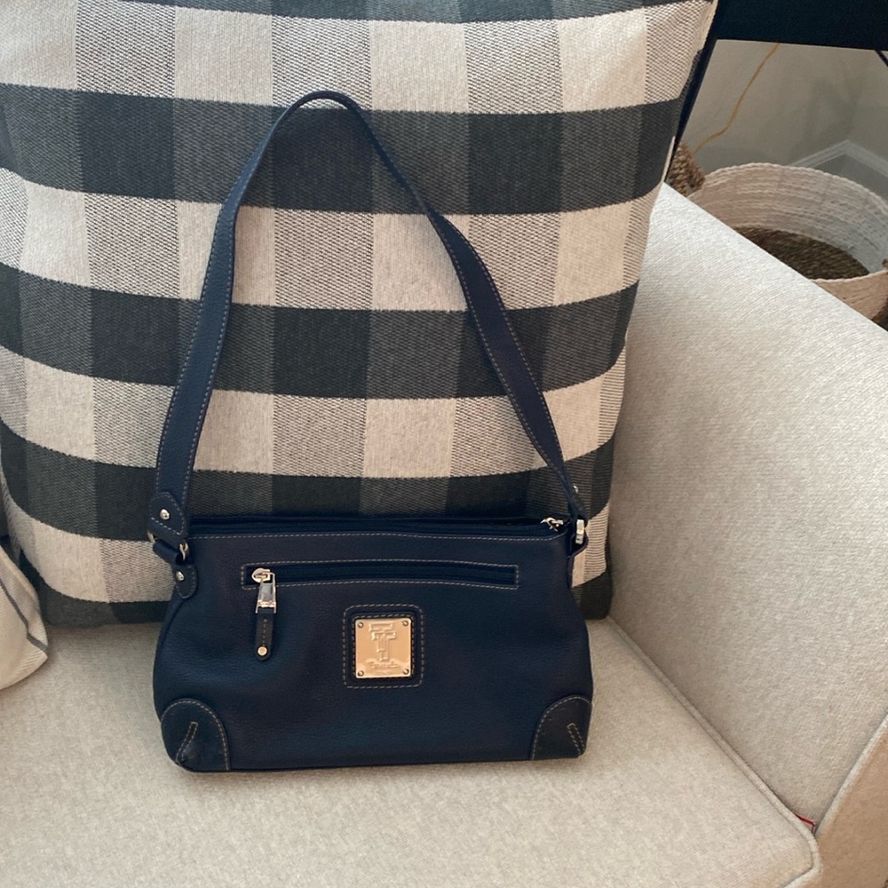 Tignanello navy blue handbag